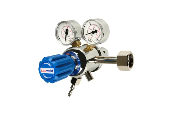 Kasweld-7004-L-CO2-Krom-Kapli-Celik-Diyaframli-Cift-Kademeli-Basinc-Dusurucu-2.webp Kasweld 7004-L CO2 Krom Kaplı, Çelik Diyaframlı Çift Kademeli Basınç Düşürücü