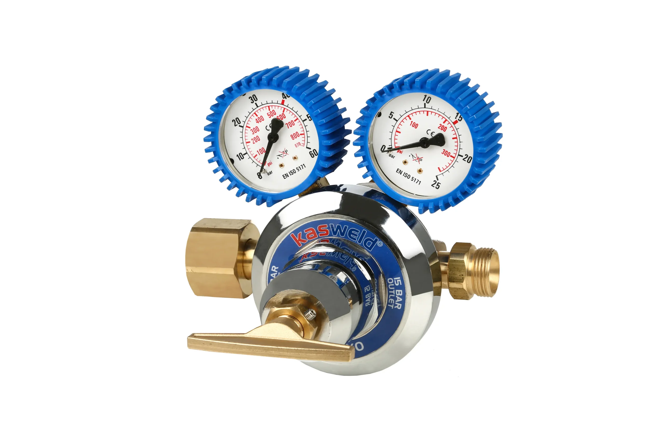 Kasweld 8063 0-15 Bar Alçak Basınç Yüksek Debili Argon Basınç Düşürücü